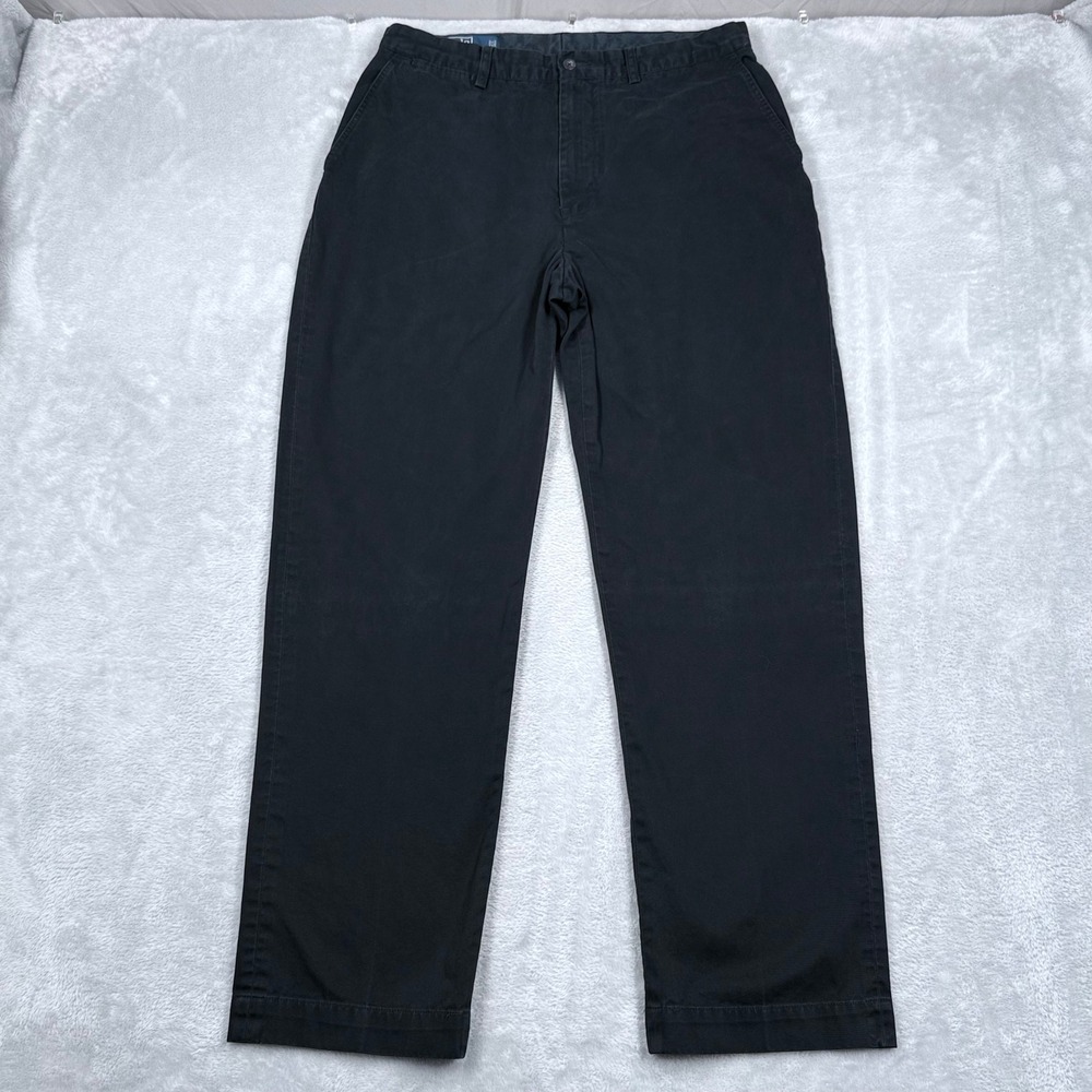 Polo Ralph Lauren Prospect Pant Mens 32x31 Black Cotton Straight Leg Chino